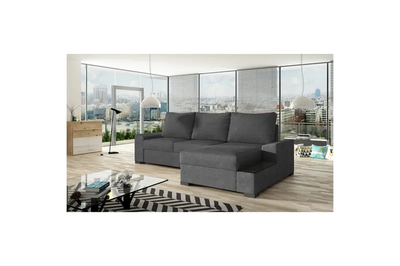 Divaani Eltap Negro 245x165x90 cm, Soro 93, harmaa, Oikea