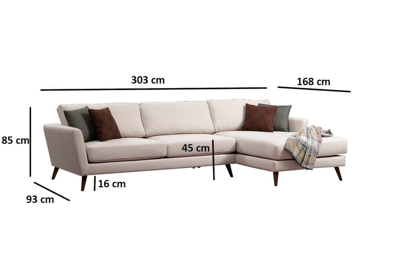 Divaanivuodesohva Santpedor - Beige - Huonekalut - Sohva - Vuodesohva - Divaanivuodesohva