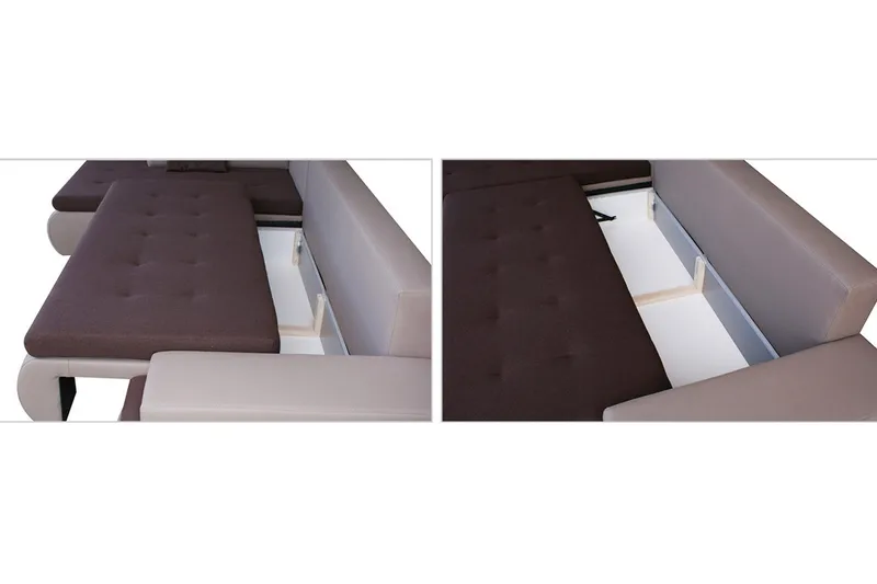 Divaanivuodesohva Dung Vasen - Musta/Harmaa - Huonekalut - Sohva - Vuodesohva