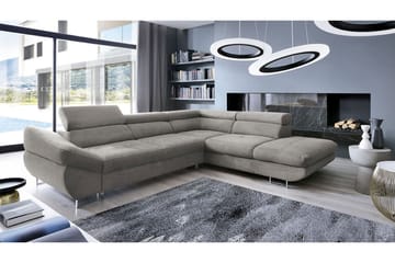 Divaanivuodesohva Fabio 280x235x88 cm - Beige/Harmaa - Huonekalut - Sohva - Vuodesohva