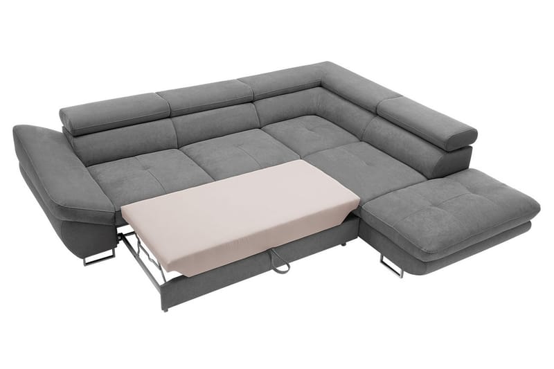 Divaanivuodesohva Fabio 280x235x88 cm - Beige/Harmaa - Huonekalut - Sohva - Vuodesohva