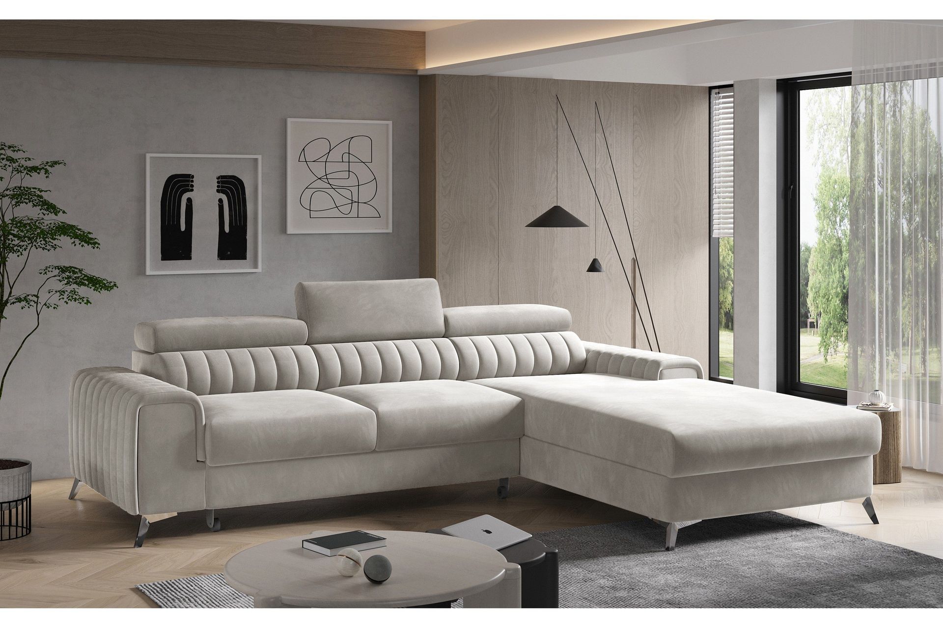 Divaanivuodesohva Floresville Oikea - Beige
