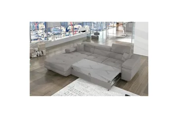 Kulmasohva Eltap Armando 289x85x203 cm - Jarell 03, Vaaleanharmaa, Vasen - Huonekalut - Sohva - Vuodesohva - Divaanivuodesohva