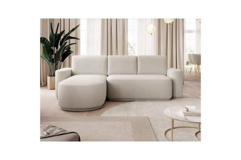Kulmasohva Eltap Aurumm 285x92x180 cm - Amore 01, Valkoinen, Vasen - Huonekalut - Sohva - Vuodesohva - Divaanivuodesohva