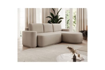 Kulmasohva Eltap Aurumm 285x92x180 cm - Amore 18, Beige, Oikea - Huonekalut - Sohva - Vuodesohva - Divaanivuodesohva