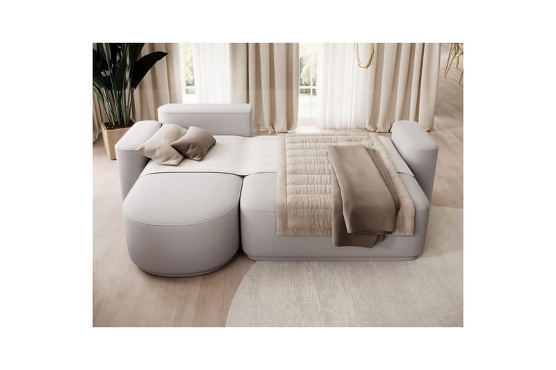 Kulmasohva Eltap Aurumm 285x92x180 cm - Enjoy 04, Harmaa, Vasen - Huonekalut - Sohva - Vuodesohva - Divaanivuodesohva