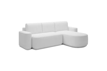 Kulmasohva Eltap Aurumm 285x92x180 cm - Paolli 01 valkoinen, Oikea - Huonekalut - Sohva - Vuodesohva - Divaanivuodesohva
