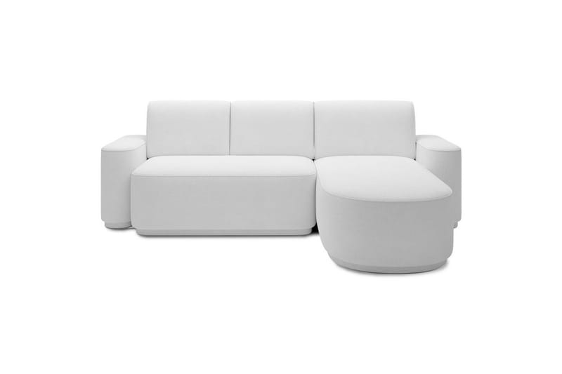 Kulmasohva Eltap Aurumm 285x92x180 cm, Paolli 01 valkoinen, Oikea