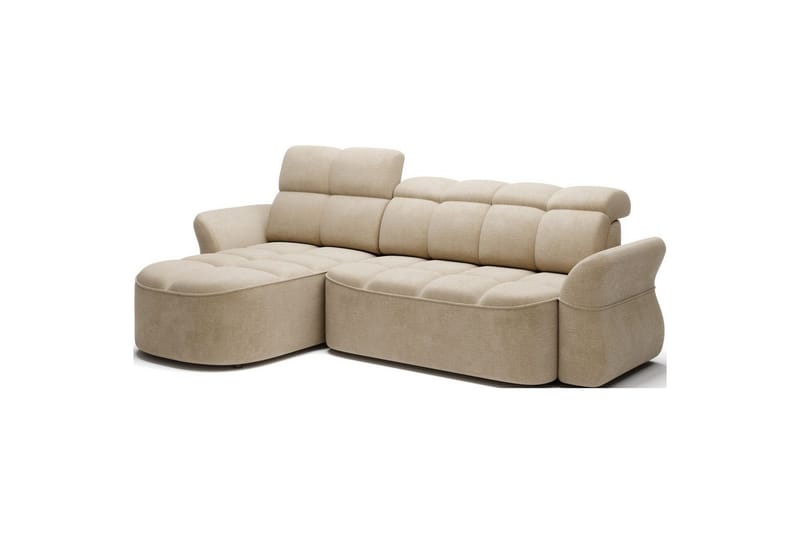 Kulmasohva Eltap Beneth 301x115x185 cm - Nube 20, Beige, Vasen - Huonekalut - Sohva - Vuodesohva - Divaanivuodesohva