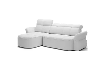 Kulmasohva Eltap Beneth 301x115x185 cm - Paolli 01 valkoinen, Vasen - Huonekalut - Sohva - Vuodesohva - Divaanivuodesohva