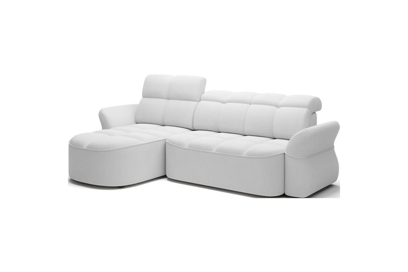 Kulmasohva Eltap Beneth 301x115x185 cm - Paolli 01 valkoinen, Vasen - Huonekalut - Sohva - Vuodesohva - Divaanivuodesohva