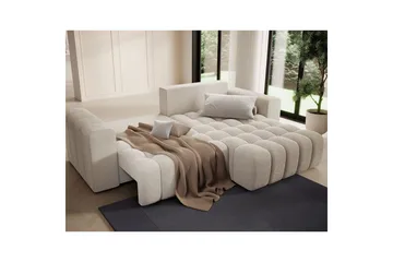 Kulmasohva Eltap Bonett 250x175x92 cm - Jaffray 18, Beige, Oikea - Huonekalut - Sohva - Vuodesohva - Divaanivuodesohva