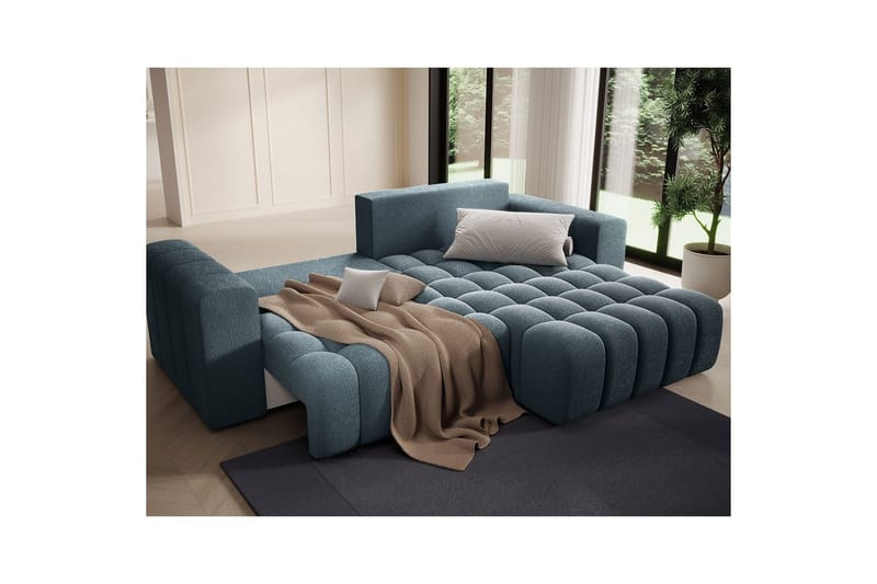 Kulmasohva Eltap Bonett 250x175x92 cm - Jaffray 40, Sininen, Oikea - Huonekalut - Sohva - Vuodesohva - Divaanivuodesohva