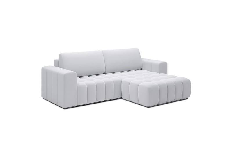 Kulmasohva Eltap Bonett 250x175x92 cm - Solar 01, Valkoinen, Oikea - Huonekalut - Sohva - Vuodesohva - Divaanivuodesohva