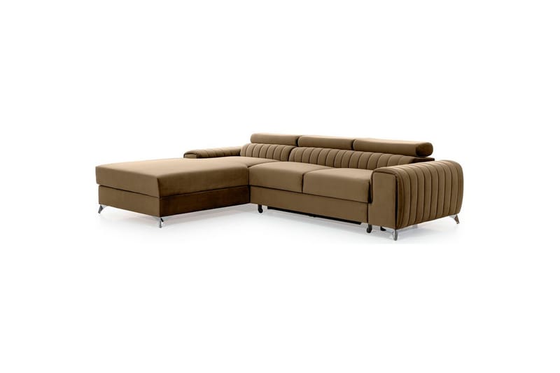 Kulmasohva Eltap Grayson 278x205x92 cm - Nube 20, Beige, Vasen - Huonekalut - Sohva - Vuodesohva - Divaanivuodesohva