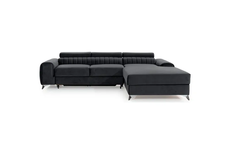 Kulmasohva Eltap Grayson 278x205x92 cm, Nube 6, tummanharmaa, Oikea