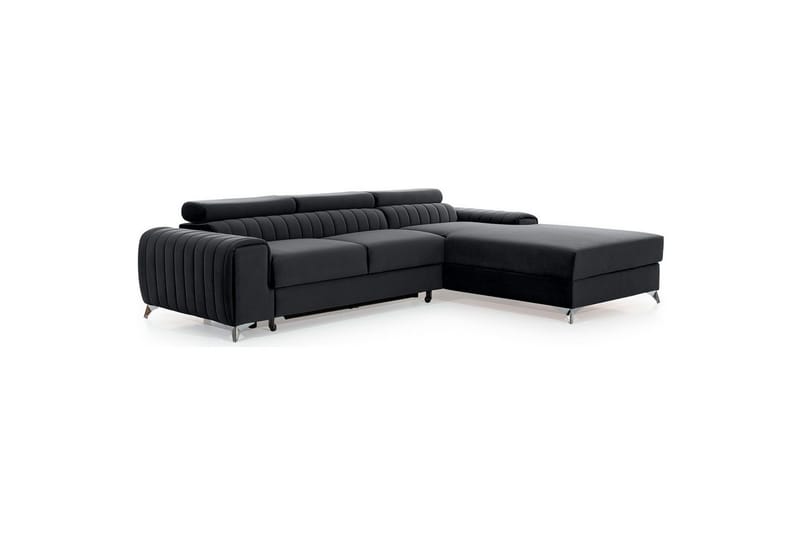 Kulmasohva Eltap Grayson 278x205x92 cm - Nube 6, tummanharmaa, Oikea - Huonekalut - Sohva - Vuodesohva - Divaanivuodesohva