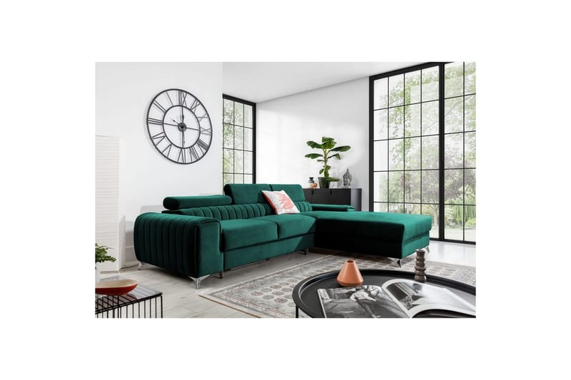 Kulmasohva Eltap Grayson 278x205x92 cm - Velvetmat 38, Oikea - Huonekalut - Sohva - Vuodesohva - Divaanivuodesohva