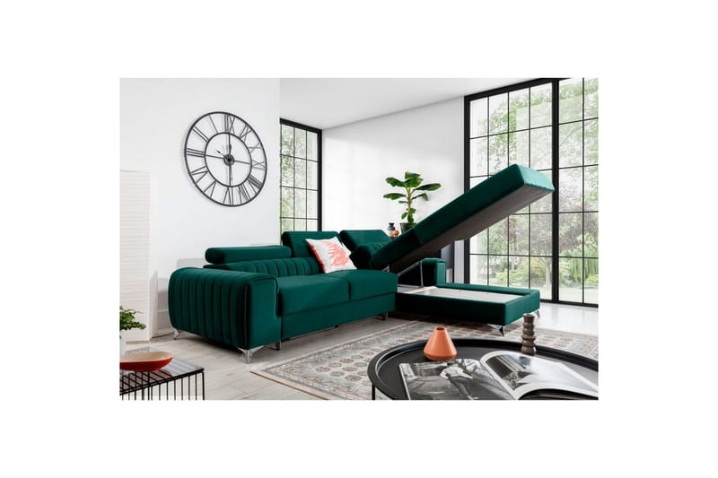 Kulmasohva Eltap Grayson 278x205x92 cm - Velvetmat 38, Oikea - Huonekalut - Sohva - Vuodesohva - Divaanivuodesohva