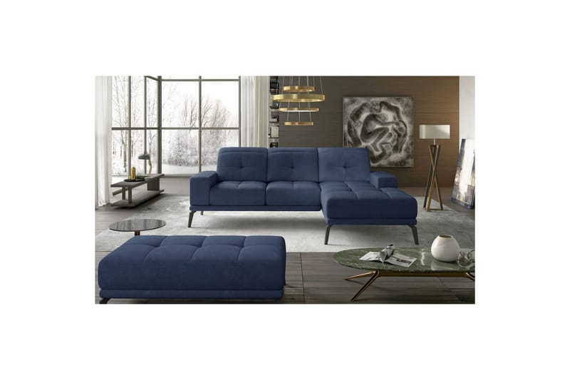 Kulmasohva Eltap Torrense 265x175x98 cm, Soro 76, Sininen, Oikea