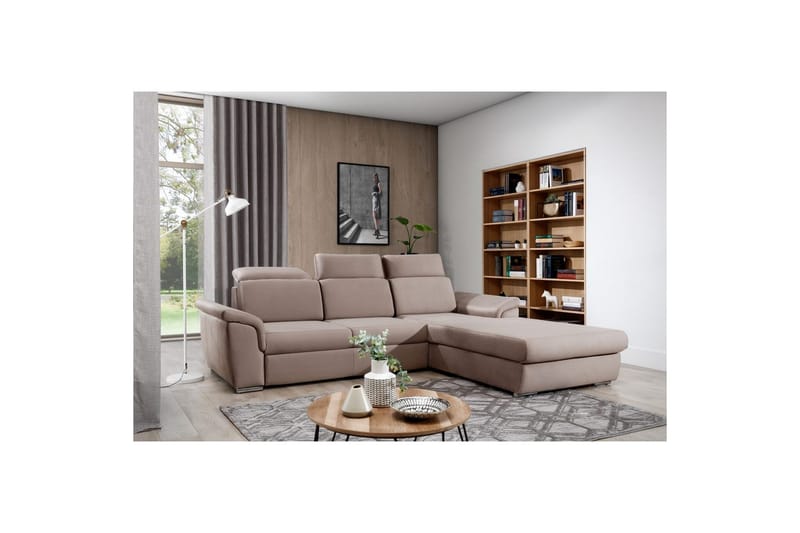Kulmasohva Eltap Trevisco 272x216x100 cm, Solar 16, Beige, Oikea