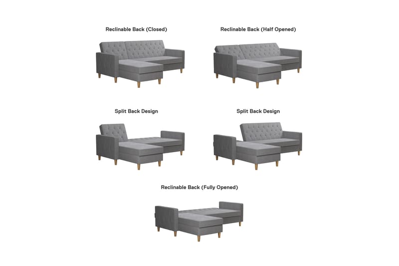 Divaanivuodesohva Liberty Harmaa - CosmoLiving - Huonekalut - Sohva - Vuodesohva - Divaanivuodesohva