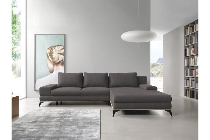 Divaanivuodesohva Manila 315x212x87 cm - Harmaa - Huonekalut - Sohva - Vuodesohva