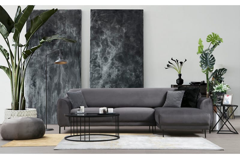 Divaanivuodesohva Santpedor - Harmaa - Huonekalut - Sohva - Vuodesohva