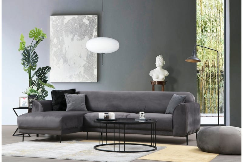 Divaanivuodesohva Santpedor - Harmaa - Huonekalut - Sohva - Vuodesohva