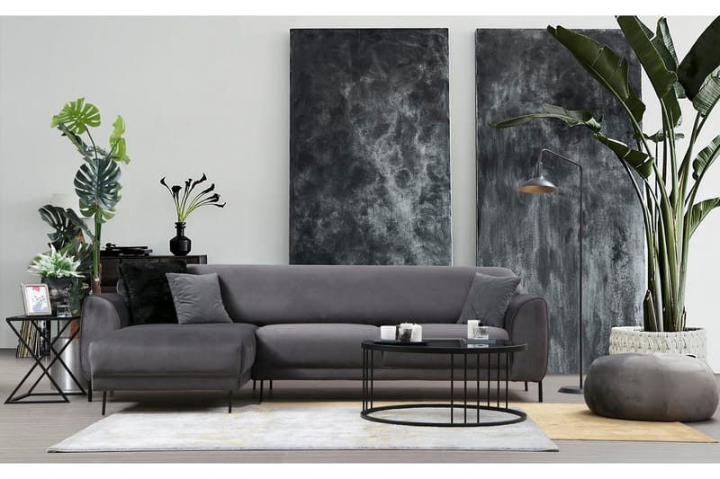 Divaanivuodesohva Santpedor - Harmaa - Huonekalut - Sohva - Vuodesohva