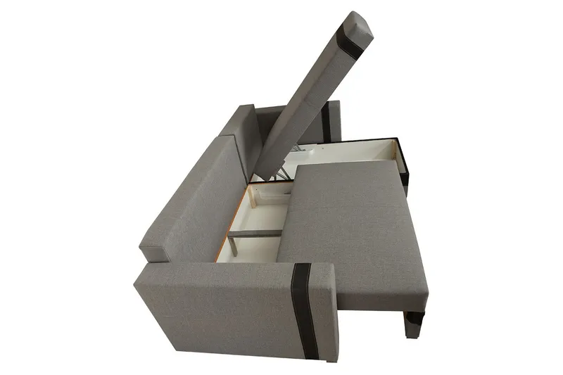 Divaanivuodesohva Trendy 235x155x82 cm - Harmaa - Huonekalut - Sohva - Vuodesohva