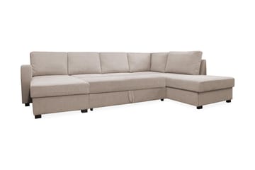 U-vuodesohva Paris Oikea Beige - Huonekalut - Sohva - Vuodesohva - Divaanivuodesohva