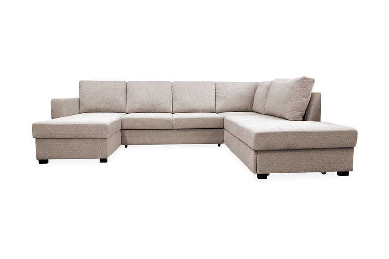 U-vuodesohva Paris Oikea Beige - Huonekalut - Sohva - Vuodesohva - Divaanivuodesohva