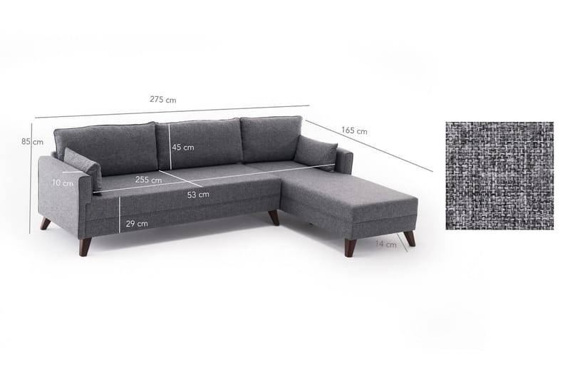 Vuodesohva Burundi - Huonekalut - Sohva - Vuodesohva - Kulmavuodesohva