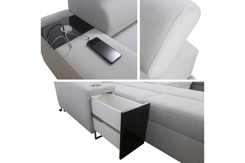 Vuodesohva Divaanilla ja Avopäädyllä Torretta - Huonekalut - Sohva - Vuodesohva - Divaanivuodesohva