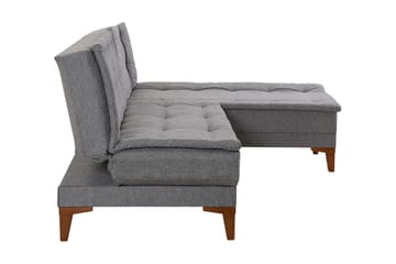 Vuodesohva divaanilla Longburn 4:n ist 107x205 - Harmaa - Huonekalut - Sohva - Vuodesohva - Divaanivuodesohva