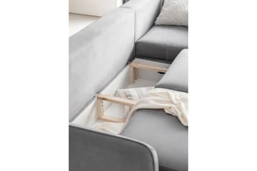 Vuodesohva divaanilla Swentzel Säilytyksellä - Beige - Huonekalut - Sohva - Vuodesohva - Divaanivuodesohva
