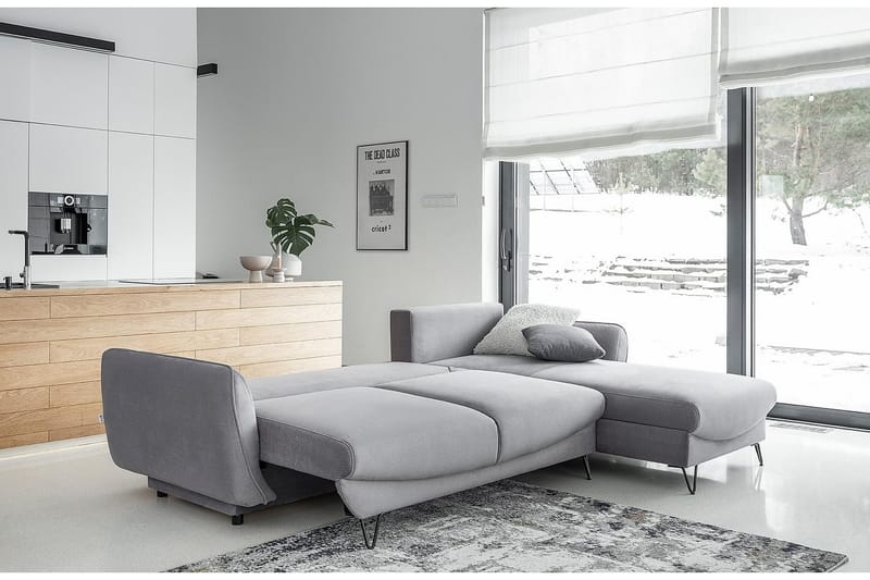 Vuodesohva divaanilla Swentzel Säilytyksellä - Beige - Huonekalut - Sohva - Vuodesohva - Divaanivuodesohva