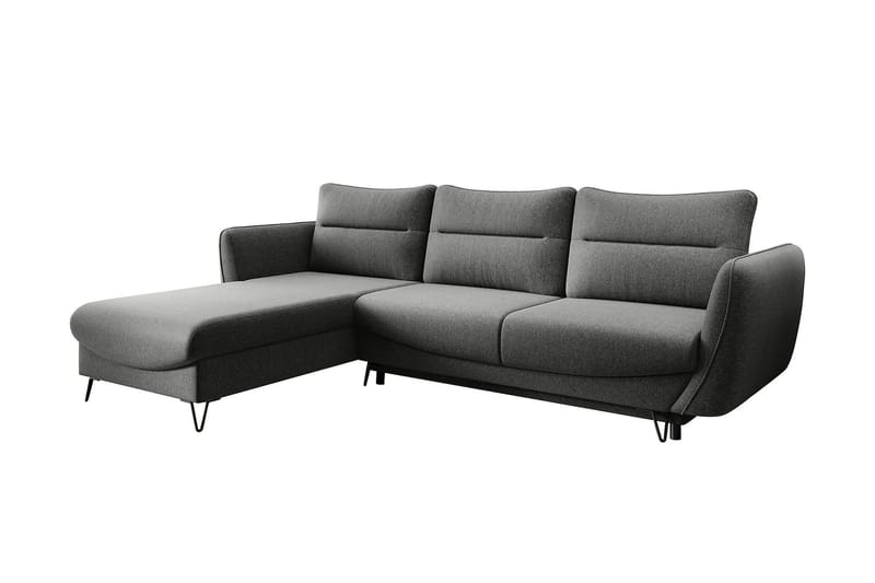 Vuodesohva divaanilla Swentzel Säilytyksellä, Tummanharmaa