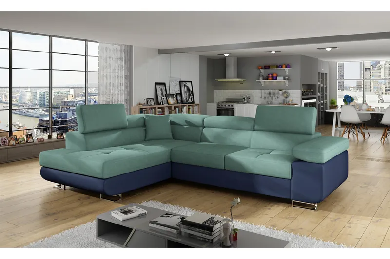 Vuodesohva Hipolito Avopäädyllä Vasen, Vihreä/Sininen