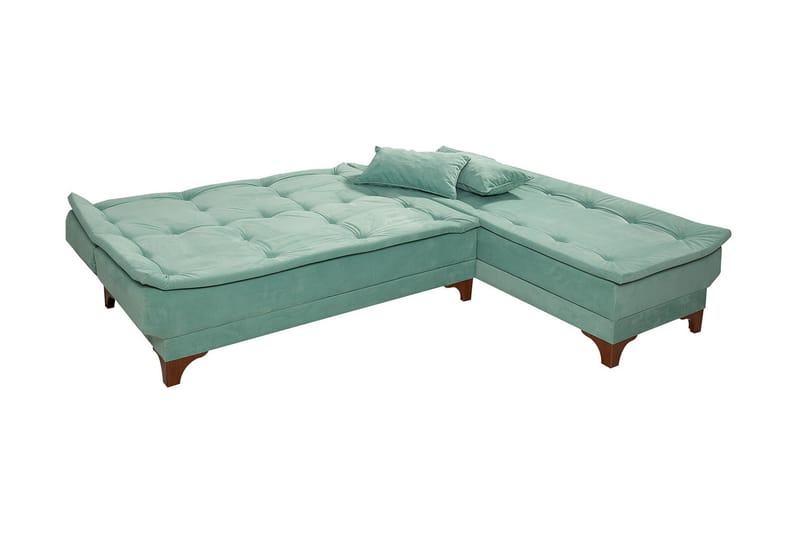 Vuodesohva Mcmurdo divaanilla Oikea - Vihreä - Huonekalut - Sohva - Vuodesohva - Divaanivuodesohva