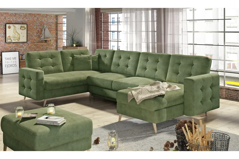 Vuodesohva Remoni tupladivaanilla, Vihreä