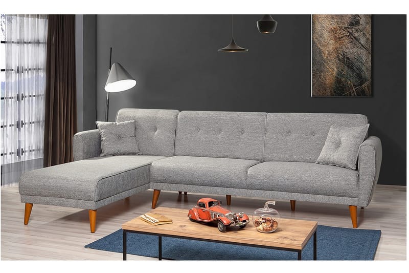 Vuodesohva Tufford divaanilla Oikea - Harmaa - Huonekalut - Sohva - Vuodesohva - Divaanivuodesohva