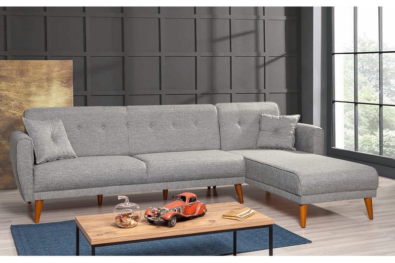 Vuodesohva Tufford divaanilla Oikea - Harmaa - Huonekalut - Sohva - Vuodesohva - Divaanivuodesohva