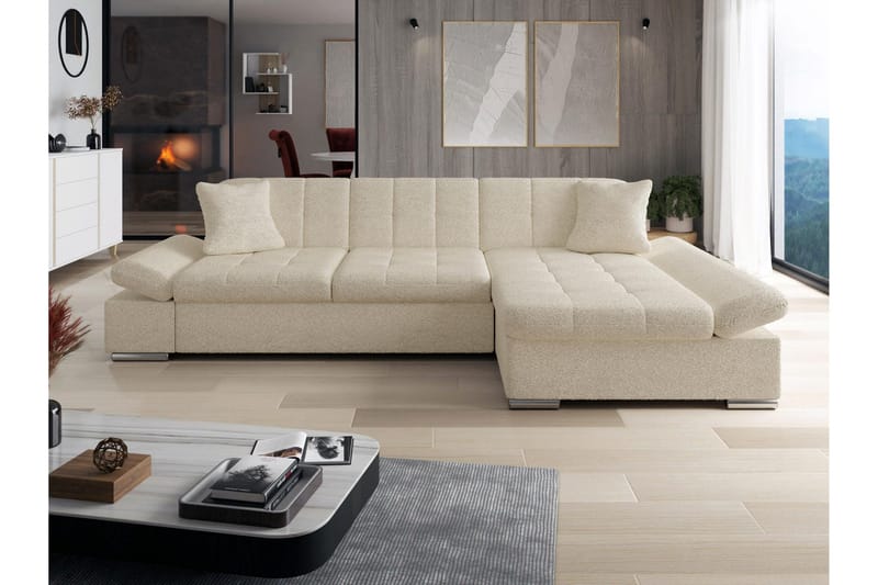 Djerra Vuodedivaanisohva, 3-istuttava - Beige - Huonekalut - Sohva - Vuodesohva