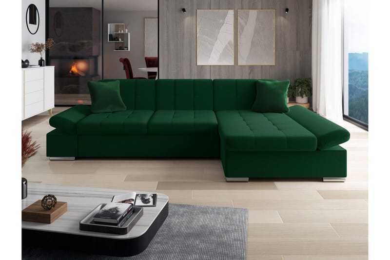 Djerra Vuodesohva 3-Istuttavalla Divaanilla, Vihreä