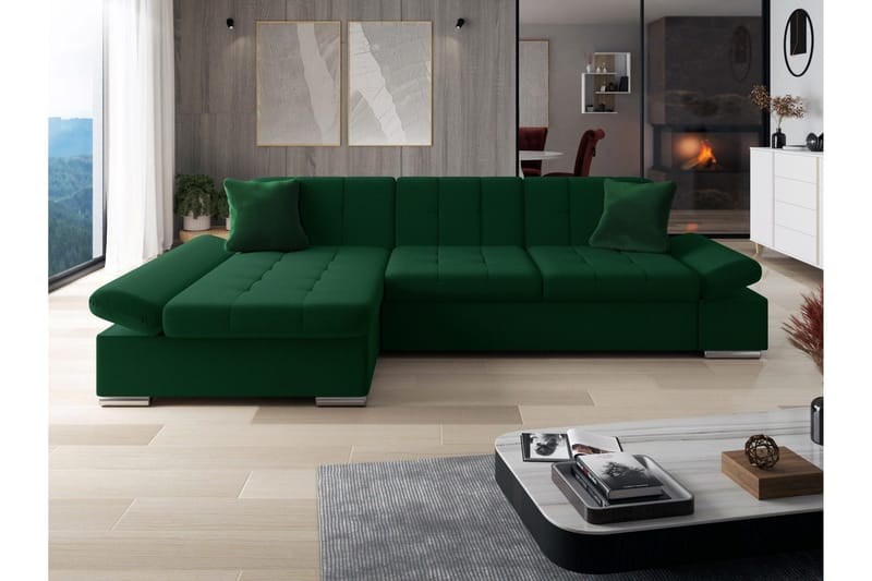 Djerra Vuodesohva 3-Istuttavalla Divaanilla, Vihreä