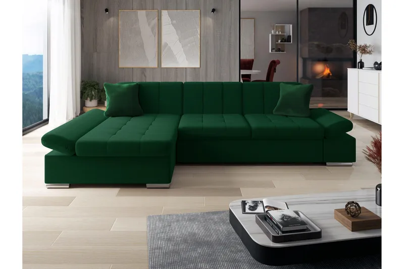 Djerra Vuodesohva 3-Istuttavalla Divaanilla, Vihreä