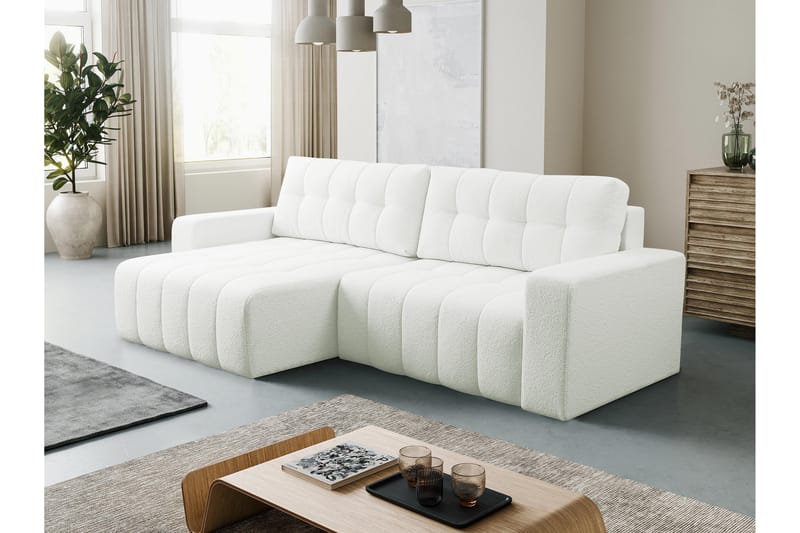 Doryn Vuodedivaanisohva, 3-istuttava - Valkoinen - Huonekalut - Sohva - Vuodesohva