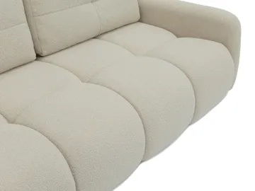 Durven 3-istuttava vuodesohva 160x200 cm säilytystilalla bouclé-kangasta - Beige - Huonekalut - Sohva - Vuodesohva - 3 istuttava vuodesohva